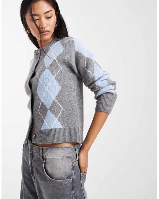 ONLY Gray Knitted Cardigan