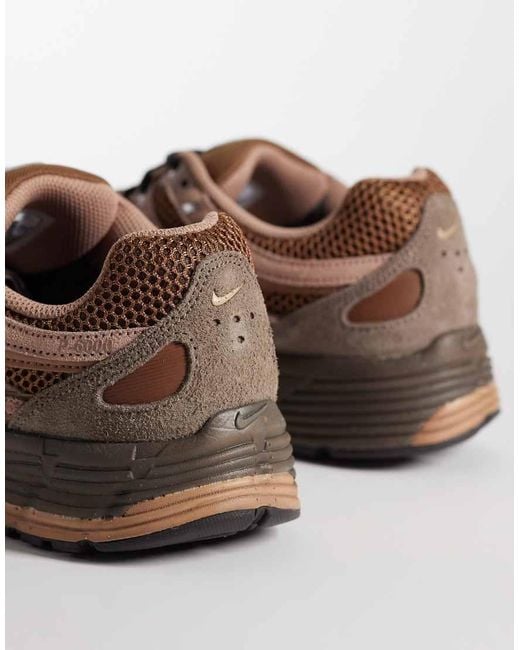 Nike Brown P-6000 Suede Trainers