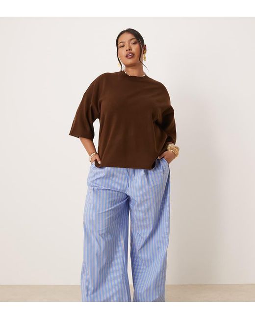 Nobody's Child Blue Shona Straight Leg Trousers