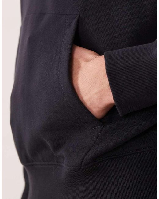 Mango Blue 100% Cotton Regular Fit Hoodie