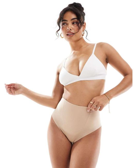 Commando Brown Zoned Smoothing Thong