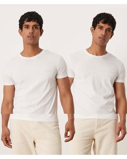 Gant Set Van 2 Paar Loungetops Met Logo in het White voor heren