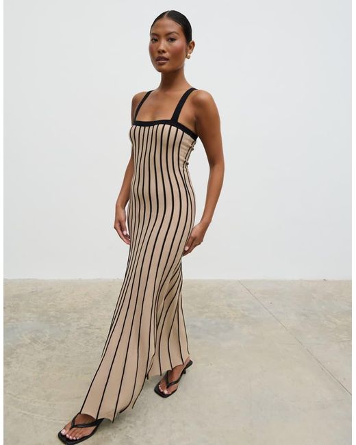 Pretty Lavish Pink Alyssia Stripe Midaxi Dress