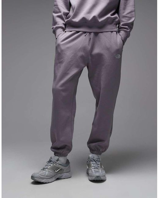 The North Face Gray Essential Logo Oversized joggers for men