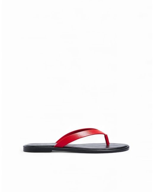 NA-KD White Flat Flip-Flop Sandals