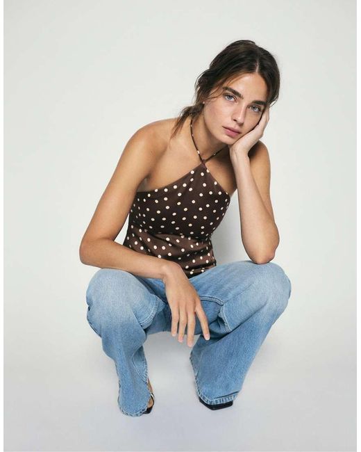 Top Halter di Pull&Bear in Blue
