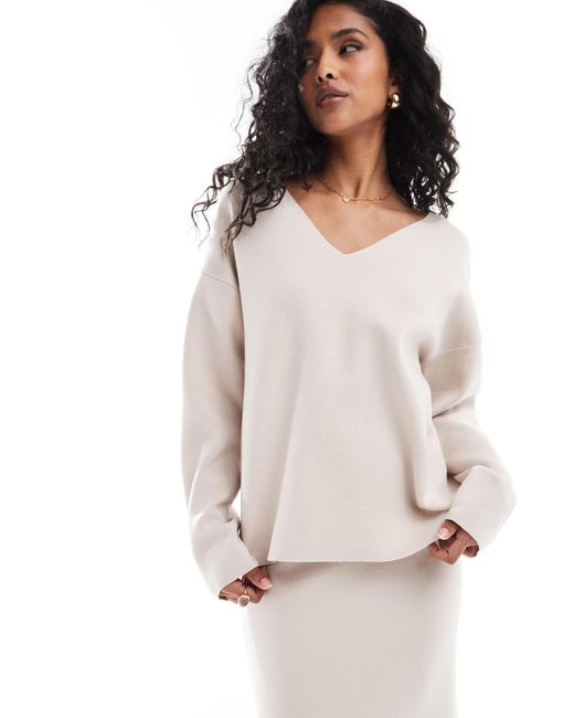 Object White – strukturierter pullover