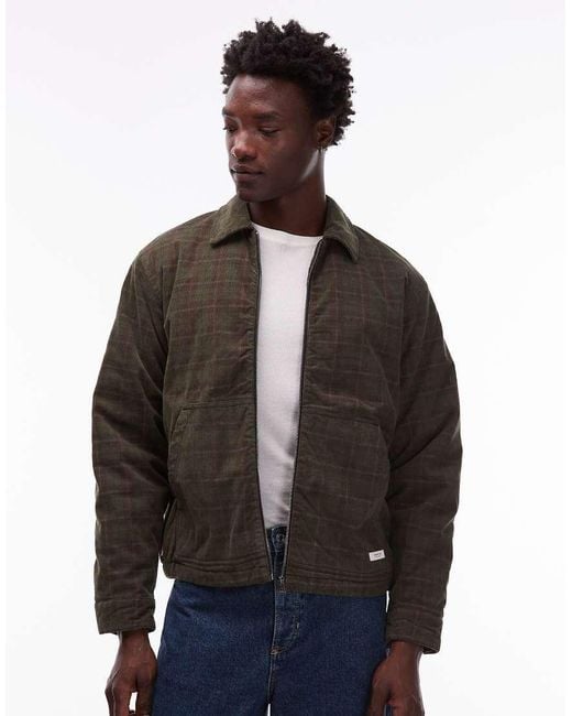 Element Black Corduroy Garage Jacket for men