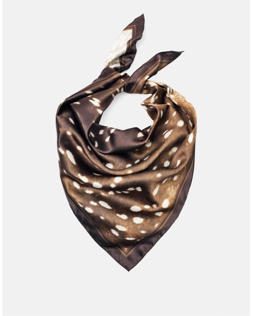 Pull&Bear White – satin-bandana