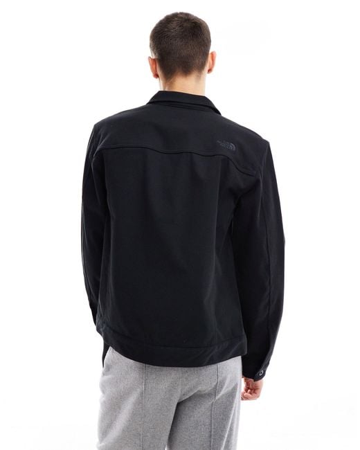 The North Face Black Hedston Pocket Worker Jacket for men