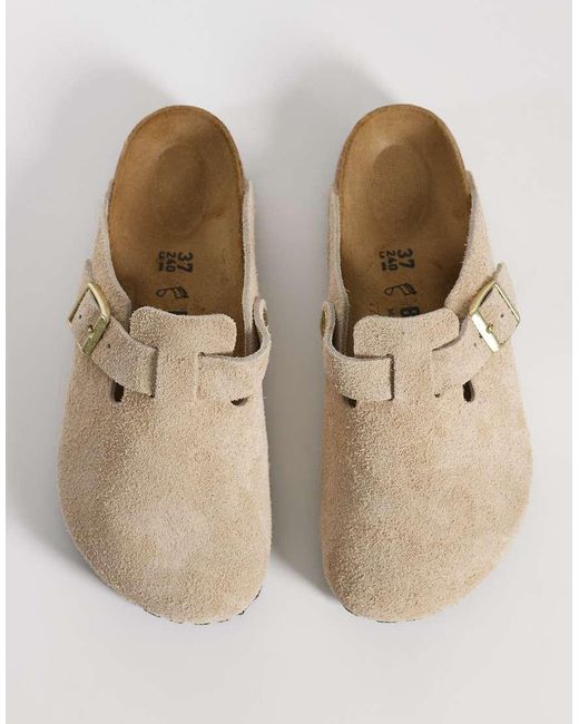 Birkenstock Blue Boston Suede Clog