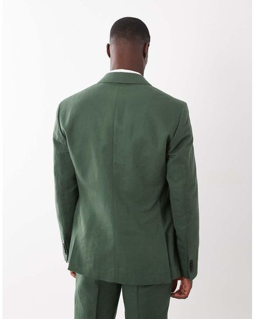 ASOS Green Slim Suit Jacket for men