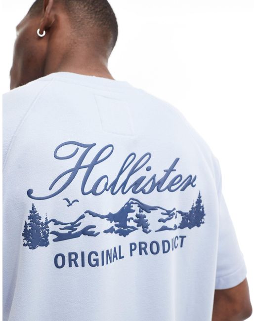 Hollister – kurzärmliges oversize-sweatshirt in Blue für Herren