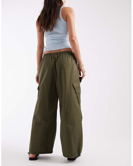 ASOS Green Parachute Cargo Trouser