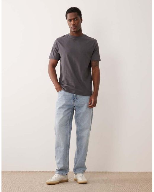 ASOS Blue Essentials Regular Fit T-shirt for men