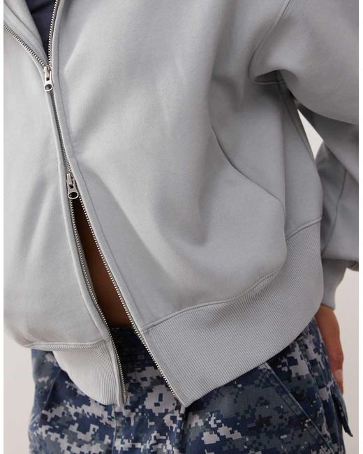 Felpa Con Cappuccio Oversize Morbida di Weekday in Gray