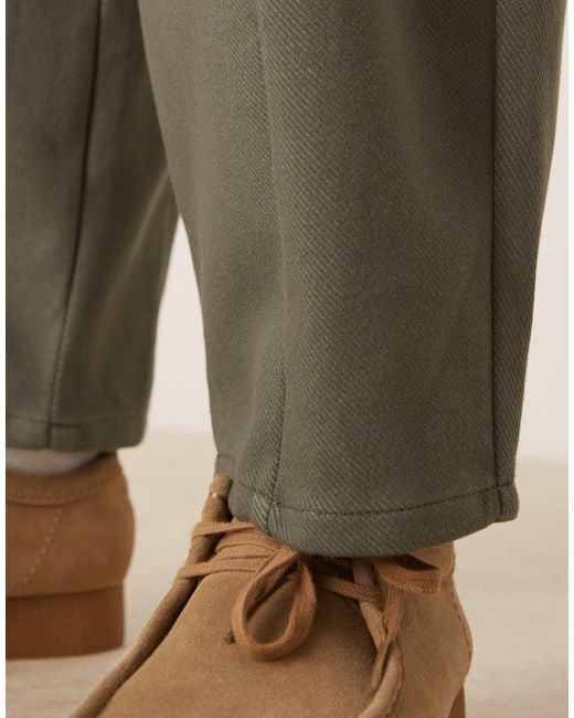 ASOS – hose aus twill in Natural für Herren