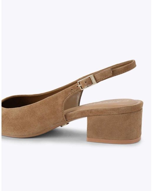 Carvela Kurt Geiger Brown Armonia Sling Heeled Shoes