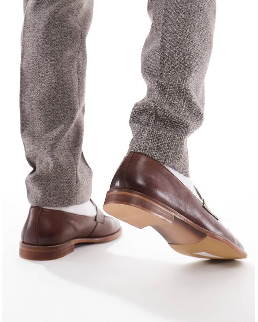 Schuh Brown Rune Loafers for men