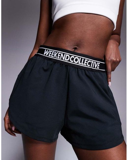 ASOS Blue Weekend Collective Runner Short