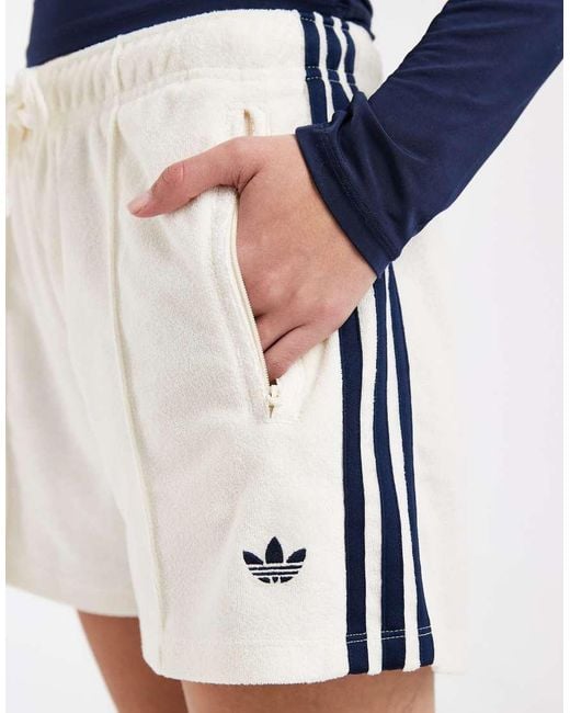 Adidas Originals Blue Terry Towel Shorts