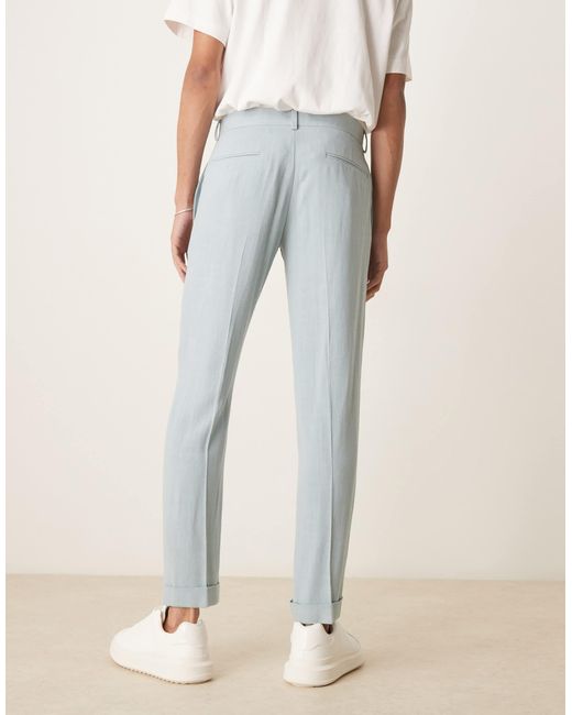 ASOS – skinny fit anzughose in Blue für Herren
