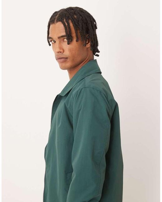 Brave Soul Green Lightweight Harrington Style Jacket for men