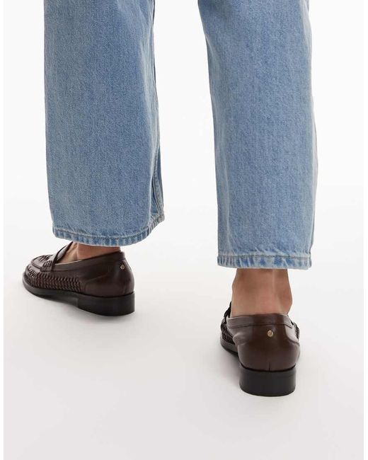 Bronx Blue Zur-ii Woven Detail Loafers