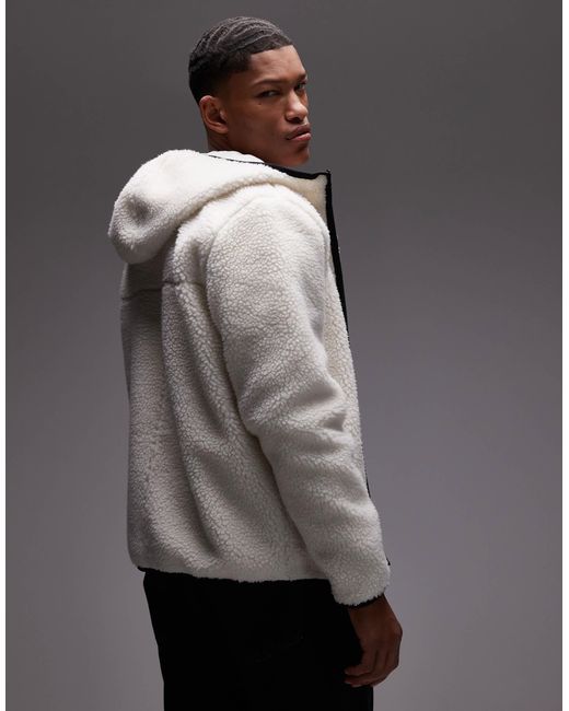 Tommy Hilfiger Gray Flag Logo Teddy Fleece for men