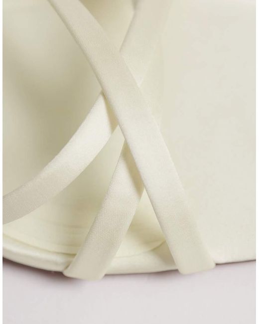 ASOS White Haze Strappy Kitten Heel Sandals
