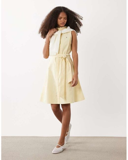 Polo Ralph Lauren Natural Woven Sleeveless Shirt Day Dress