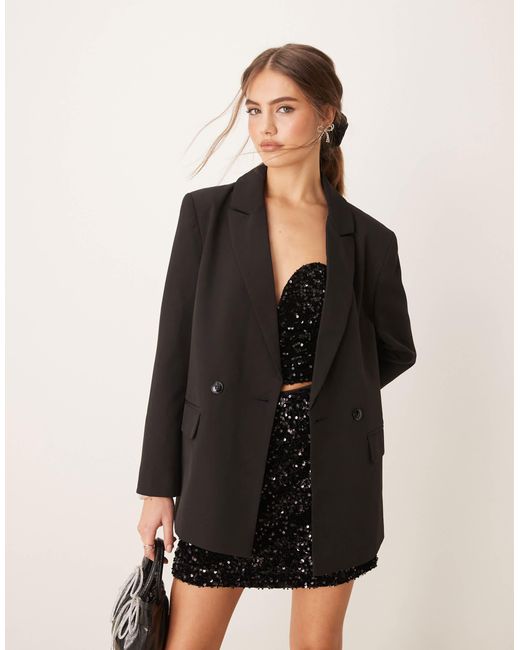 Miss Selfridge Black Oversized Blazer