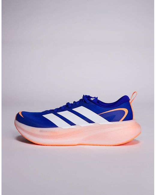Adidas Originals Blue Adidas Running Supernova Glide Trainers for men