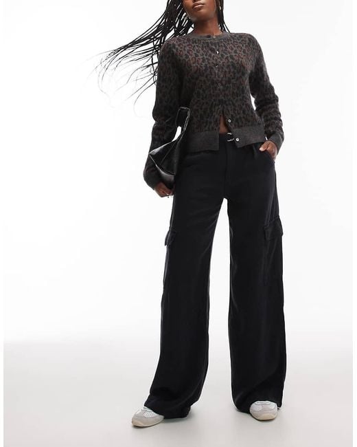 Pantaloni Cargo Dad Fit Larghi Neri di Levi's in Black