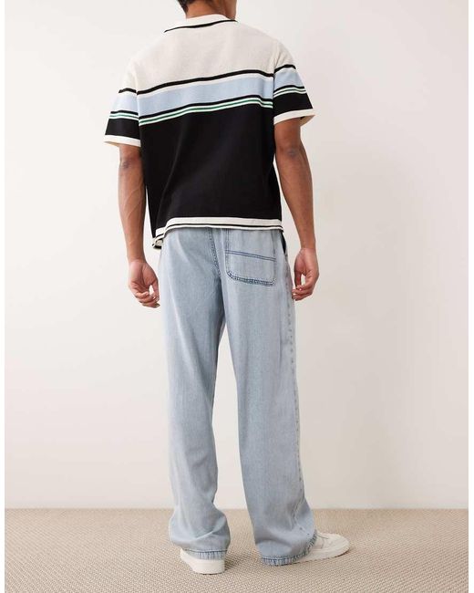 ASOS Multicolor Pull On baggy Lightweight Jeans for men