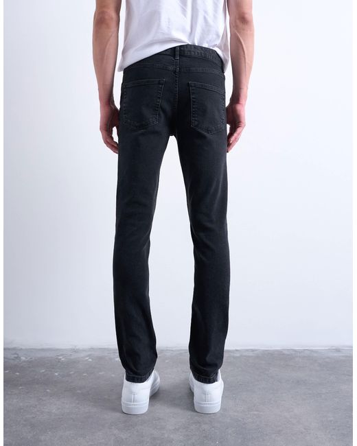 Topman – eng geschnittene stretch-jeans in Blue für Herren