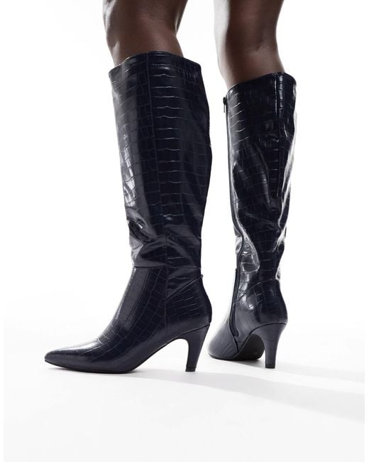 SEQWL Blue Starburst Knee Boots