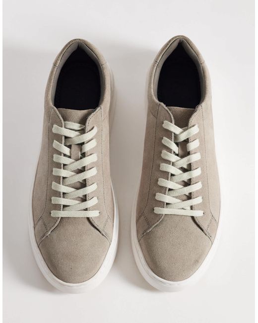 Baskets en daim - gris ASOS pour homme en coloris Multicolor