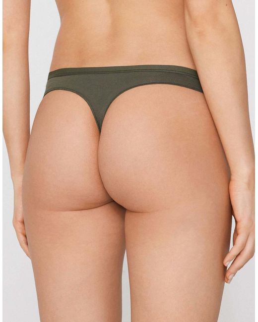 Tezenis Gray Cotton G-String
