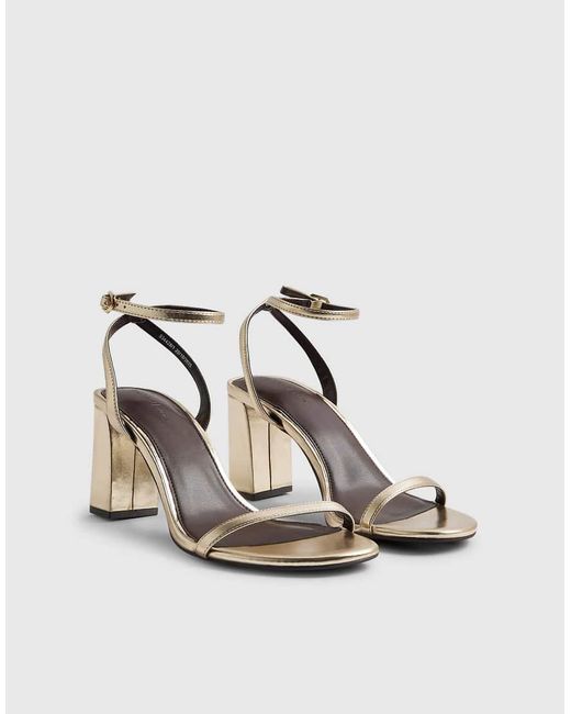 River Island White Barely There Heeled Sandals