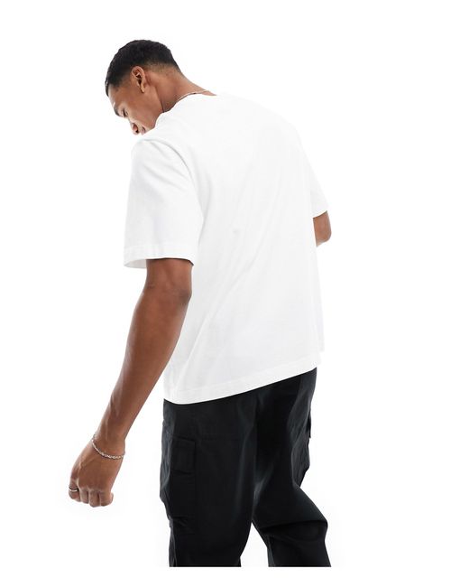 Microscale trend - t-shirt bianca con logo di Abercrombie & Fitch in White da Uomo