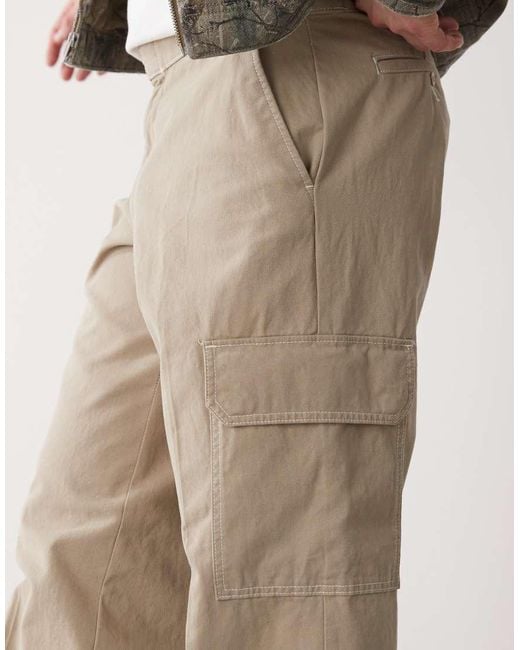 Dickies White Riverbend Cargo Work Trousers for men