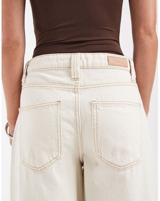 Only Petite White Frankie High Waist Barrel Jeans