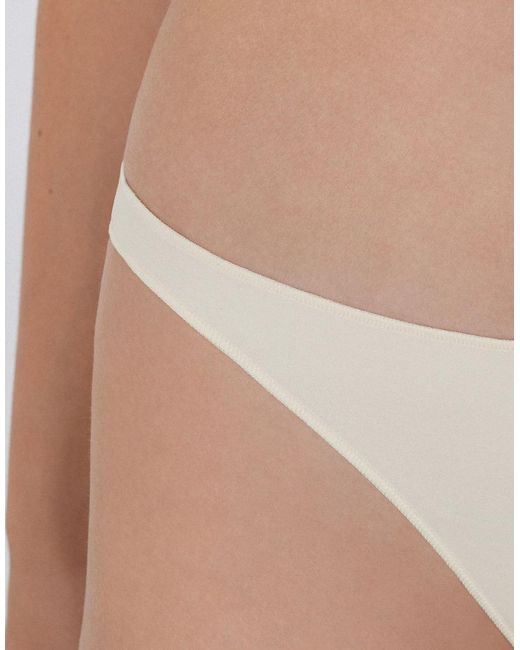 Tezenis White Microfibre G-String