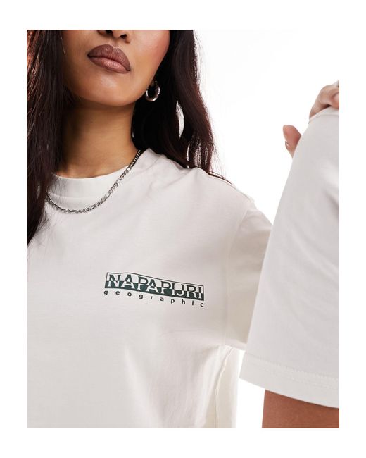 Nalu - t-shirt - cassé Napapijri en coloris White