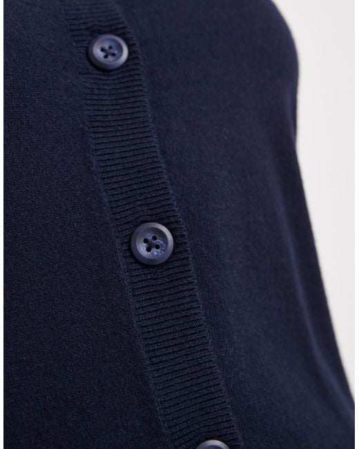 Object Blue Fine Gauge Cardigan Co-ord
