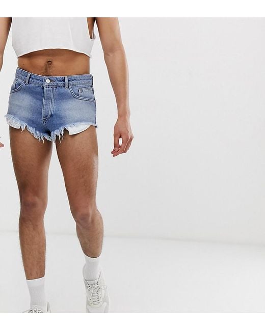 Reclaimed (vintage) Denim Hot Pants in Blue for Men | Lyst Canada