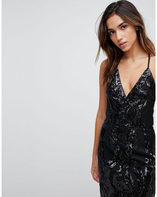 chi chi london cami strap pencil dress