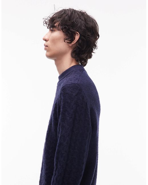 Wrangler – strickpullover in Blue für Herren