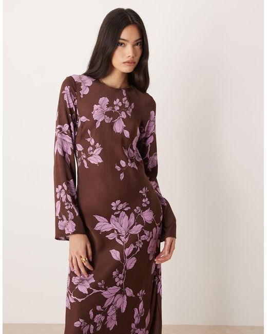 Nobody's Child Pink Shiloh Long Sleeve Midaxi Dress